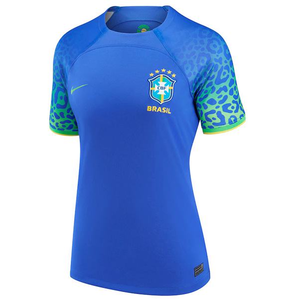 Brazil la prima maglia da calcio femminile da donna in jersey da trasferta del è la prima maglia sportiva da calcio per la coppa del mondo 2022